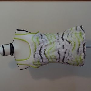 Energy Zone Women's Yellow Lime Gray Athletic Speed Dri Bra Top Size Large